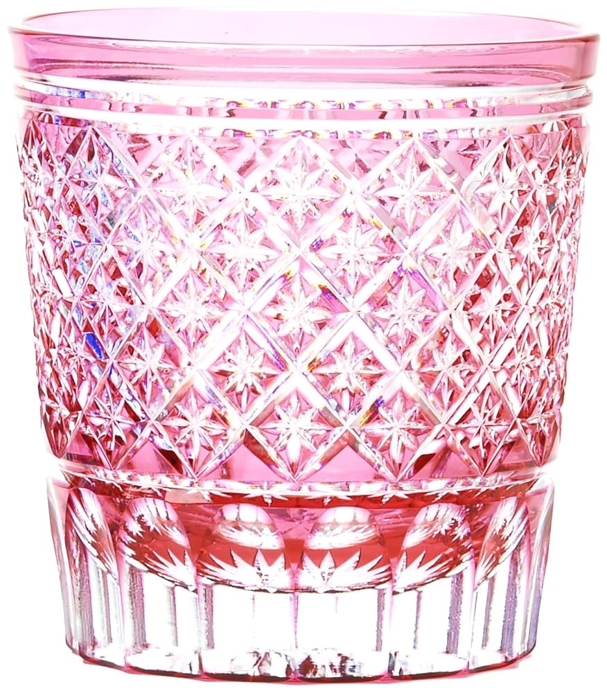 彩鳳　江戸切子　オールド M-3067-BP 花籠文様 ミニオールド – 硝子工房 彩鳳